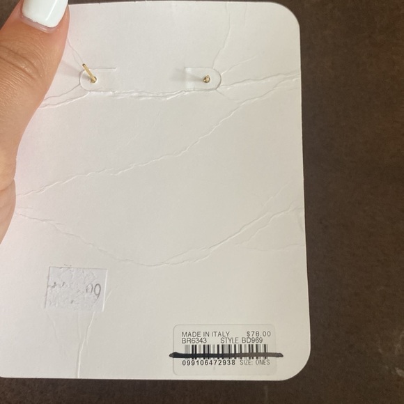 J Crew Made-in-Italy resin drop earrings BD969 - Picture 4 of 4